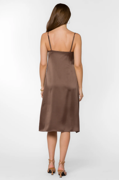 Livvy Slip Dress - Brownie