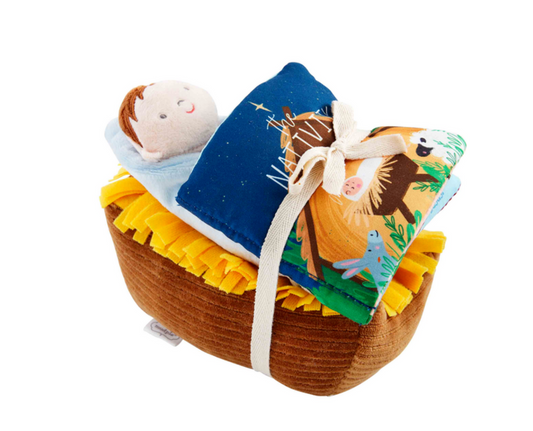 Nativity Book & Singing Baby Jesus Set