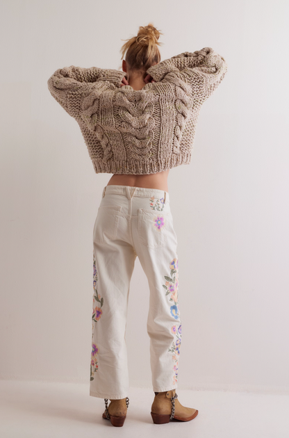 Willow Floral Embroidered Jeans