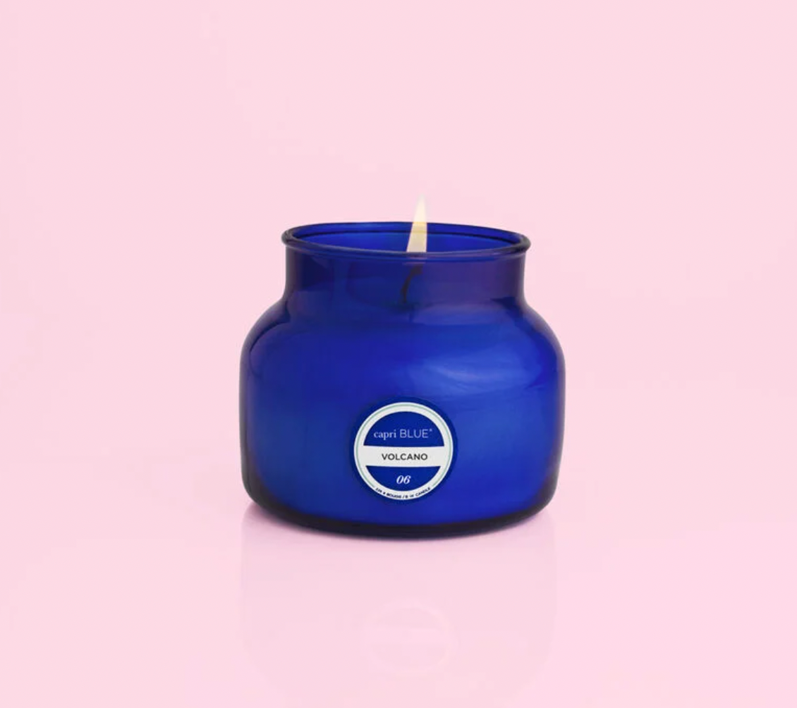 Volcano Signature Petite Blue Jar Candle