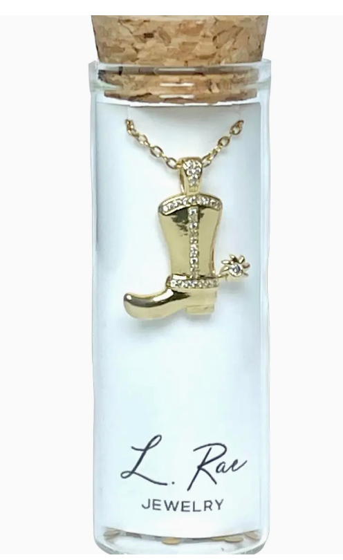 L Rae Jewelry Cowgirl/Cowboy Pave Boot Charm