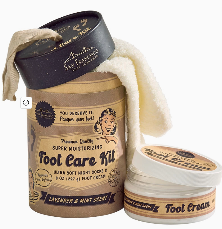 Retro Foot Care Kit Lavender Mint