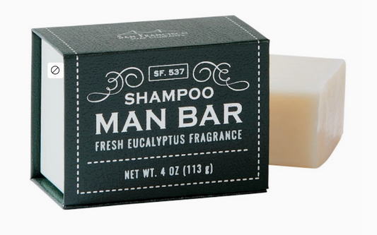 Commonwealth Soap Shampoo Man Bar Fresh Eucalyptus