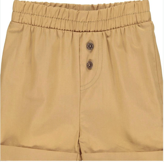 Musli Poplin Shorts with Buttons