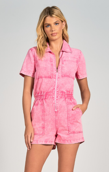 Elan Pink Romper