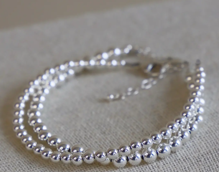 Katie Waltman  Sliver Filled Beaded Bracelet