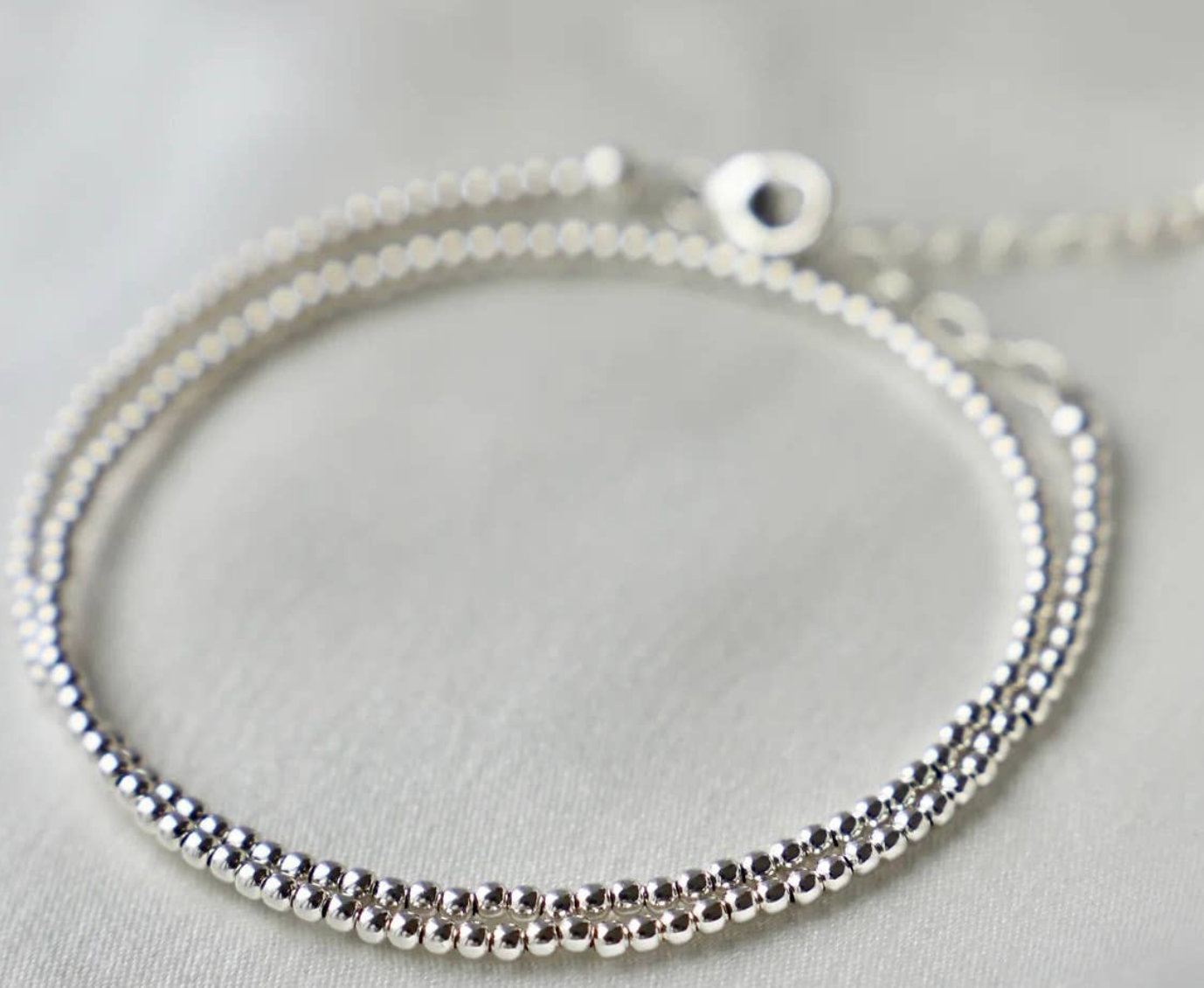 Katie Waltman Sterling Silver Double Wrap Bracelet