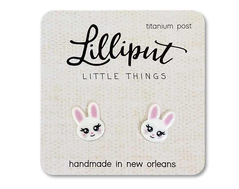 Lilliput Little Things White Bunny Earrings