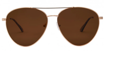 I-Sea Charlie Brown Gold Sunglasses