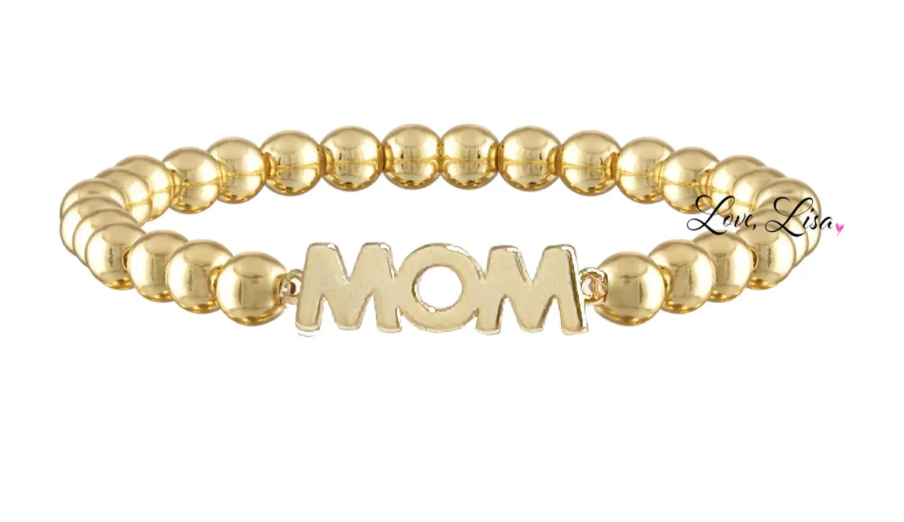 Love Lisa Mom Beaded Bracelet