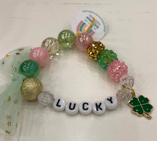 The Rainbow Mermaid Lucky Clover Charm Bracelet