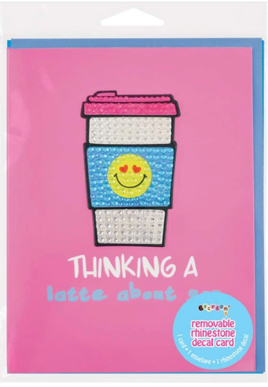 IScream Thinking A Latte About You Card