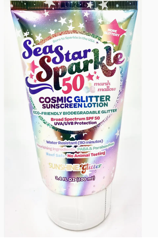 Sea Star Sprinkle Cosmic Glitter Sunscreen Glitter Sunscreen Lotion