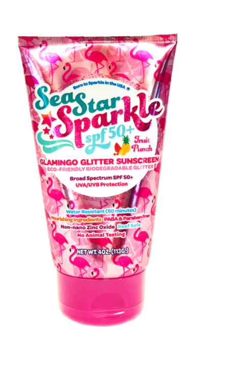 Sea Star Sparkle Pink Glamingo  Glitter Sunscreen
