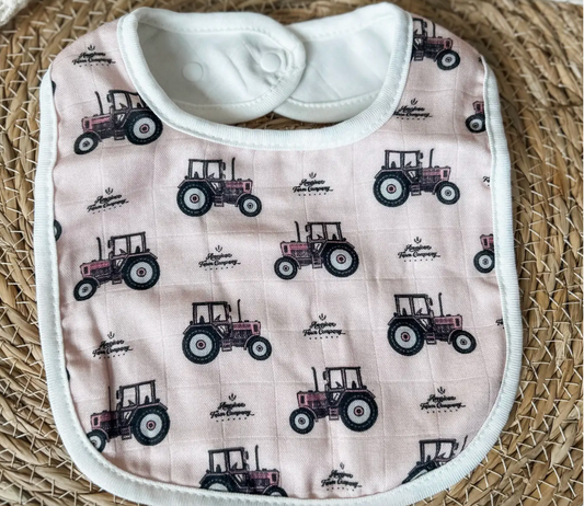 American Farm Company Pink Tractor Bib