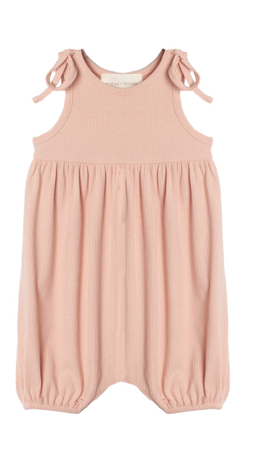 Mabel and Honey Pink Petal Romper