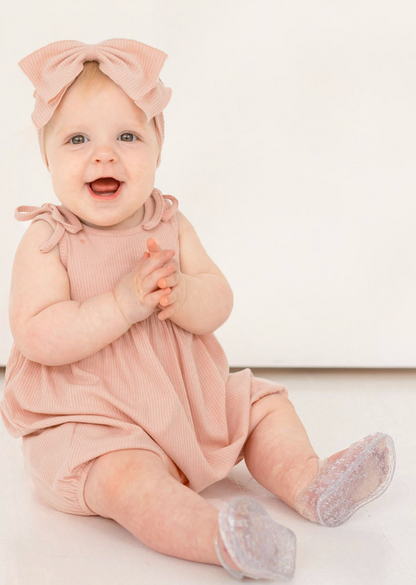 Mabel and Honey Pink Petal Romper