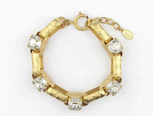 La Vie Parisienne Sculpted Crystal Bracelet