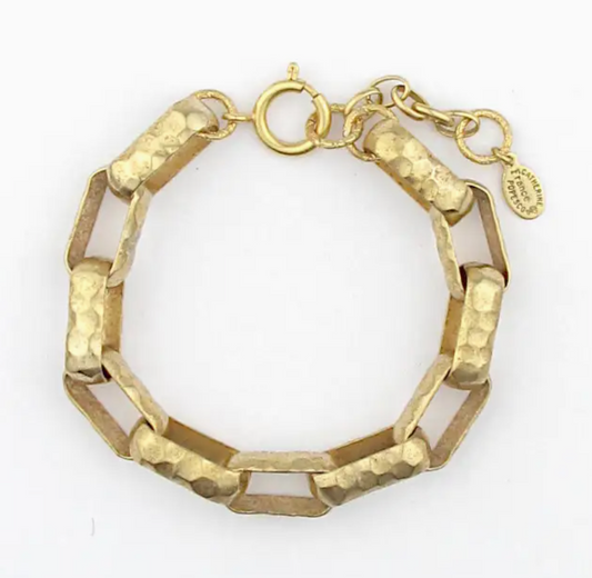 La Vie Parisienne Sculpted Gold 70s Bracelet
