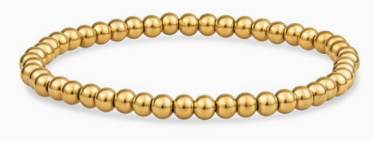 Christina Green 4 mm Gold Beaded Bracelet