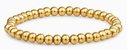 Christina Green 5 mm Gold Beaded Bracelet