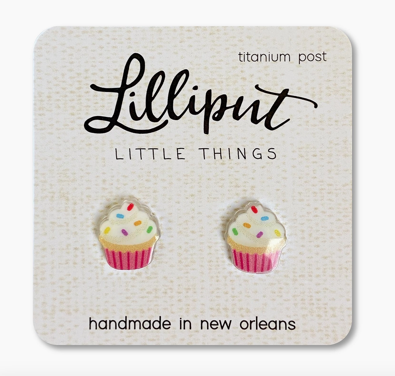 Lilliput Little Things Birthday Cake Earrings