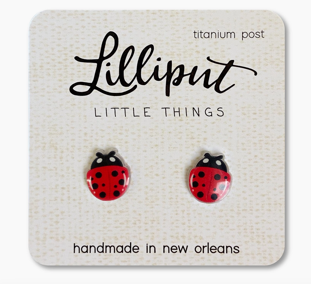 Lilliput Little Things Ladybug Earrings