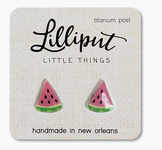 Lilliput Little Things Watermelon Earrings