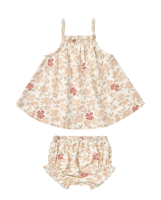 Swing Top + Bloomer Set - Pink Floral