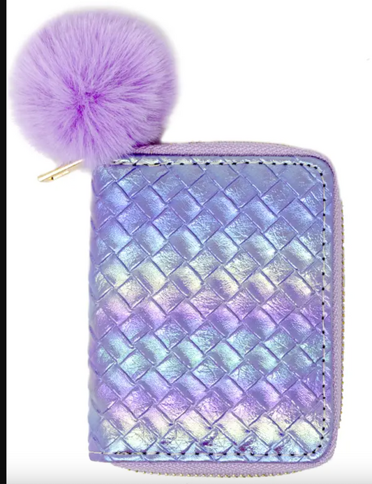 Zomi Gem Lavender Mermaid Scale Rainbow Wallet