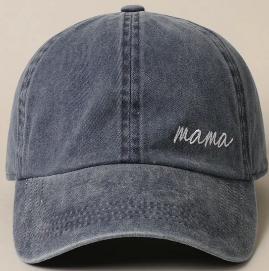 Fashion City Denim Blue Mama Baseball Hat