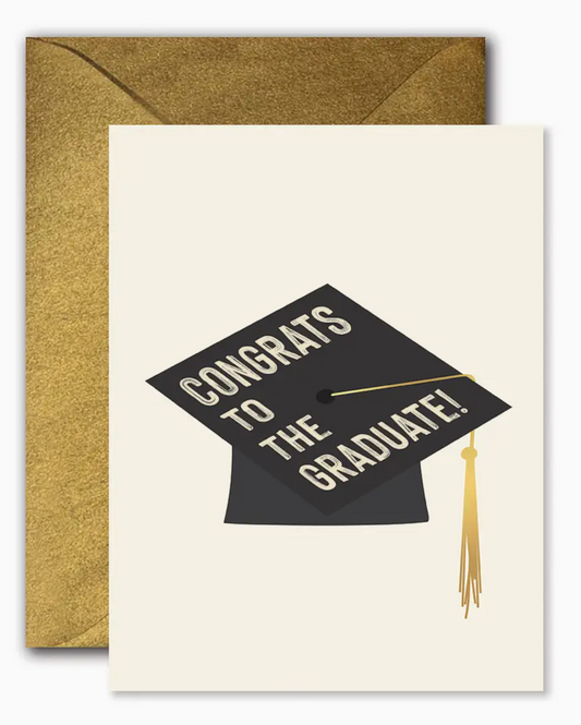 Ginger Design Graduate Hat Graduation Greeting Card
