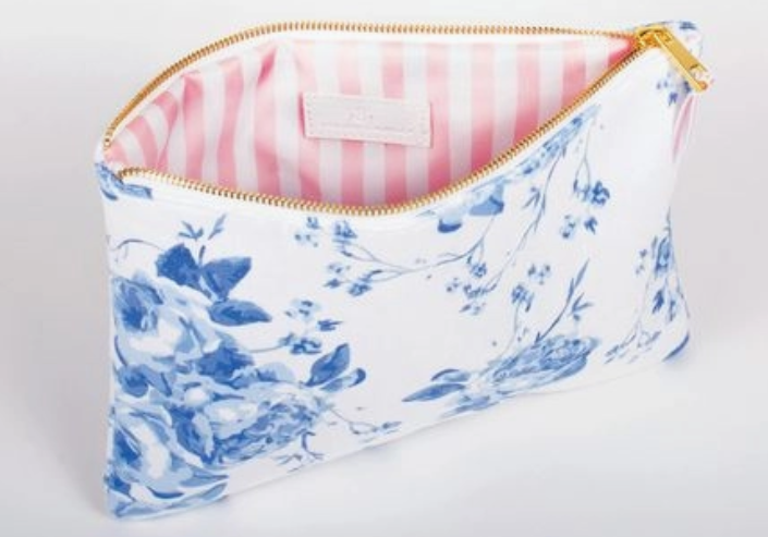 Oak Lane Blue Rose Terry Flat Pouch