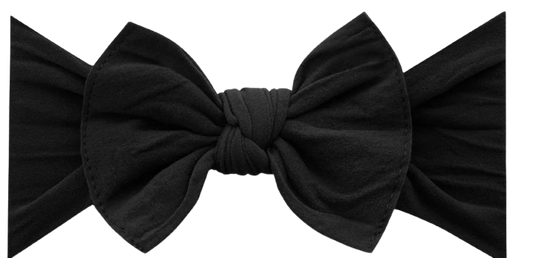 Baby Bling Knot Black Bow