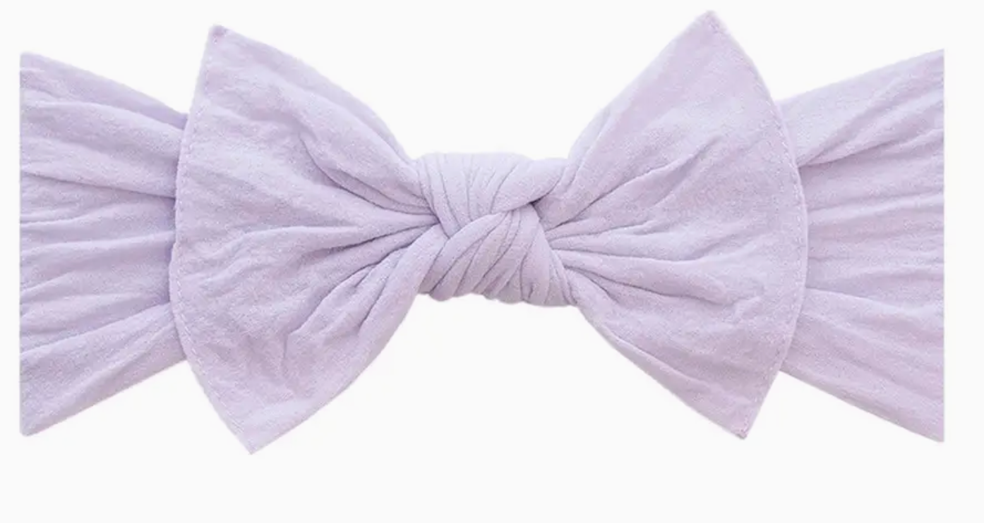 Baby Bling Knot Light Orchid Bow