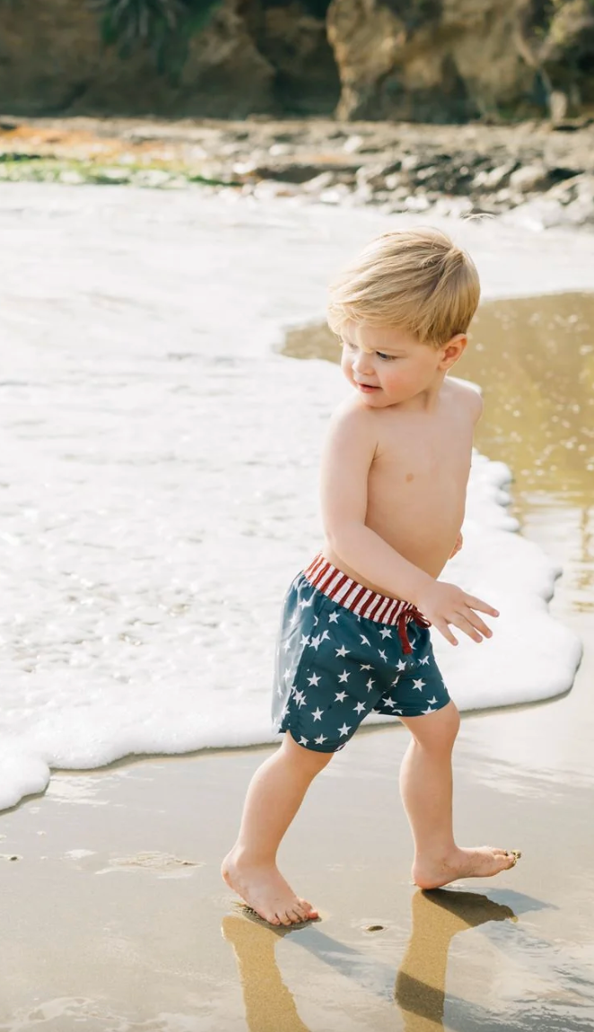 Stars + Stripes Surf Swim Shorts