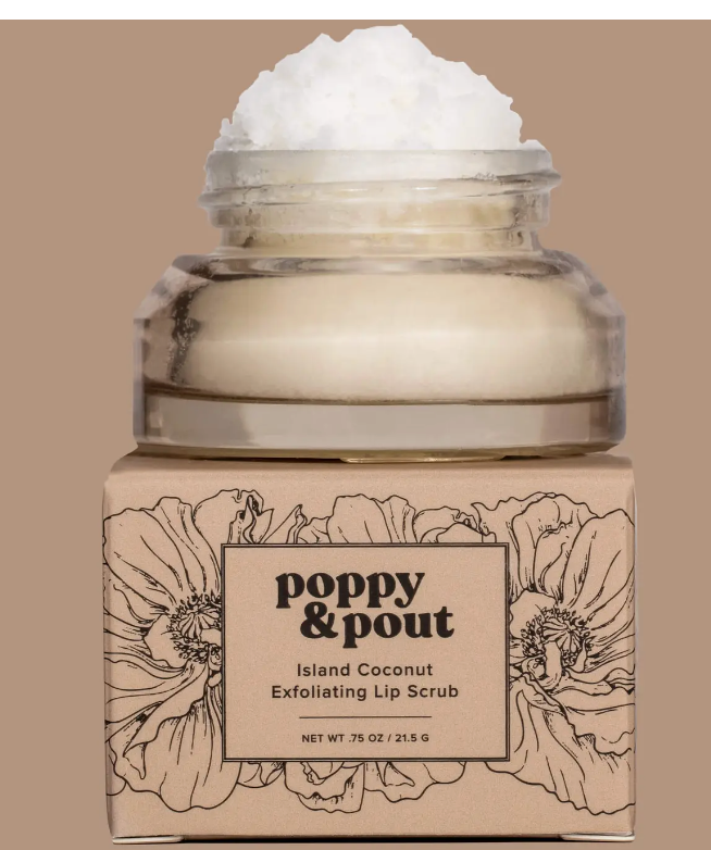 Poppy & Pout Lip Scrub - Island Coconut