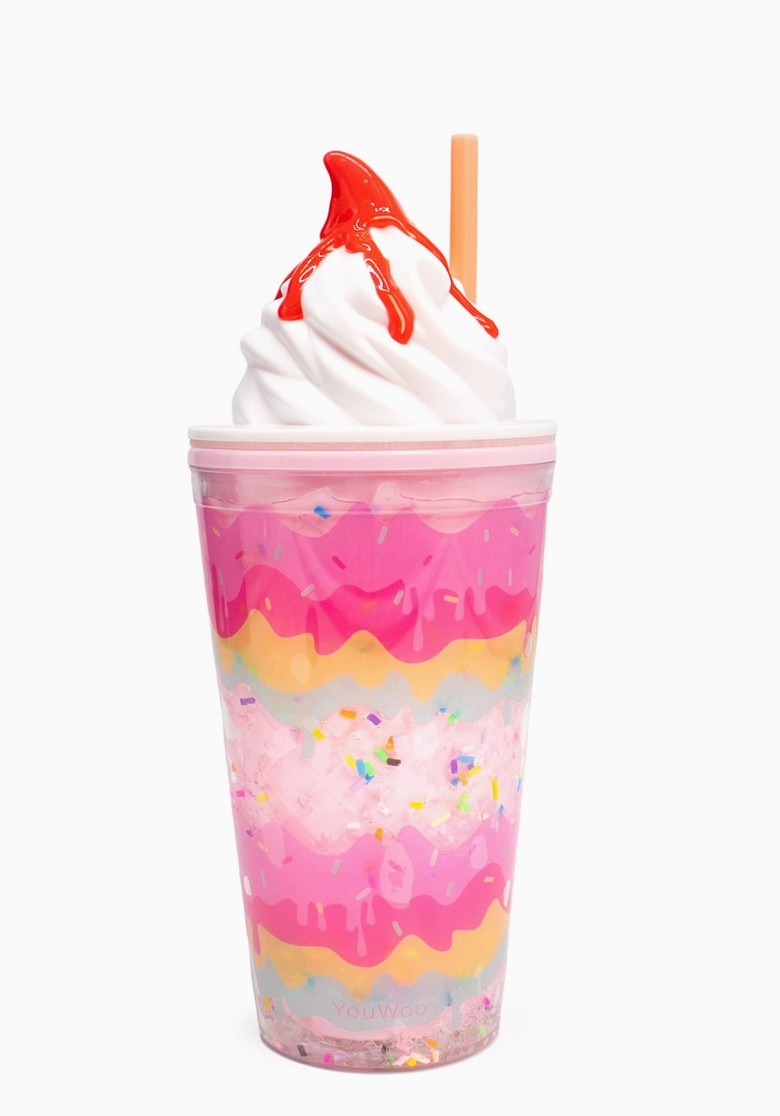 Bewaltz Strawberry Layered Soft Serve Ice Cream Tumbler