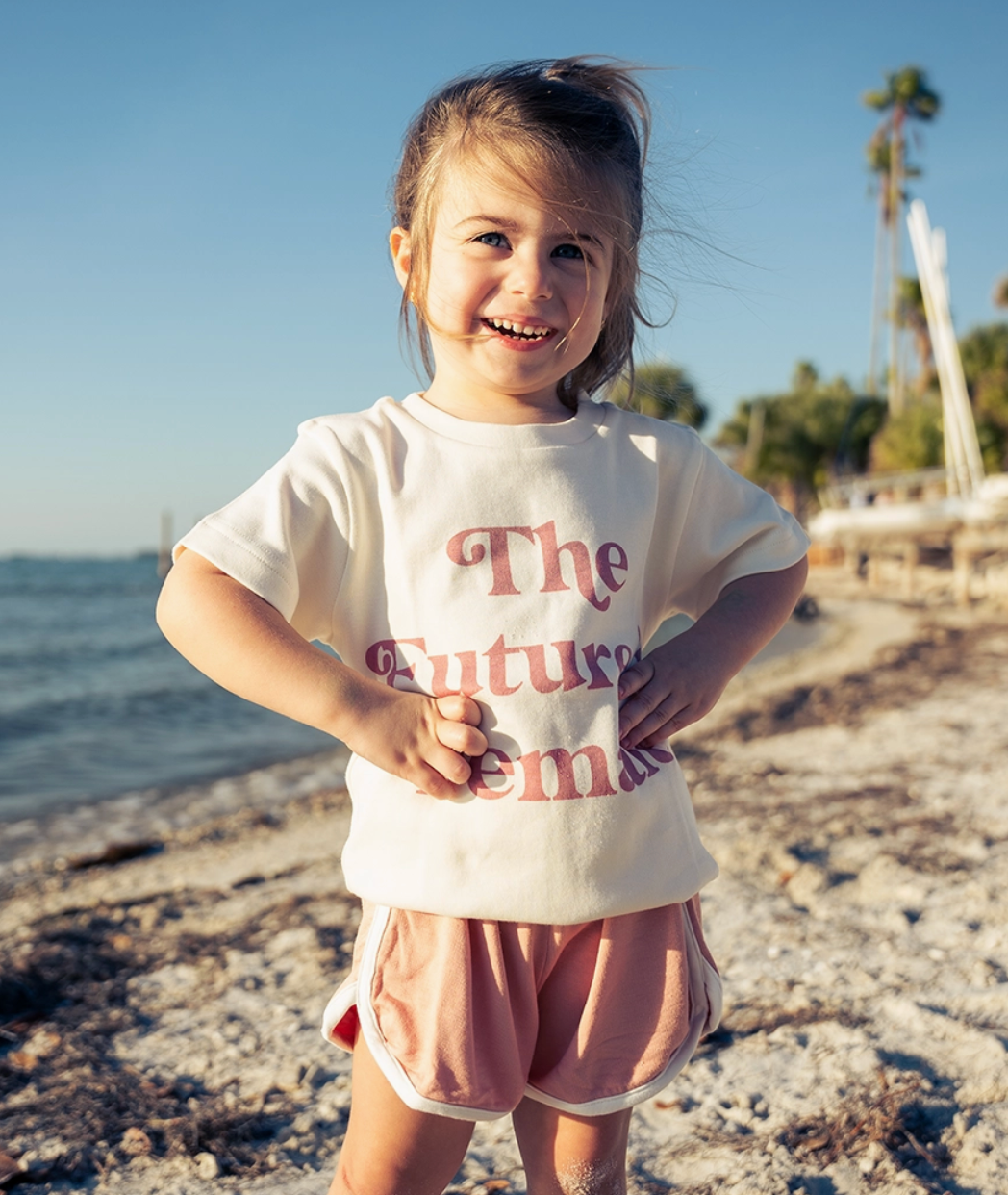 Dusty Rose Track Shorts