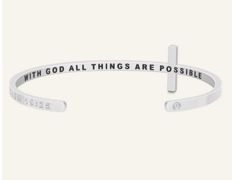 With God All Things Are Possible-Silver