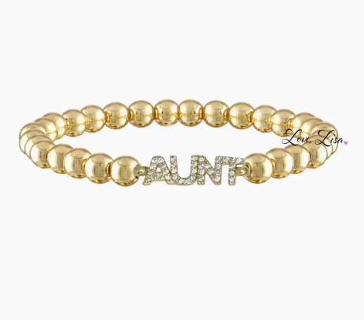 Love Lisa Gold Aunt Bracelet