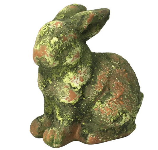 Mossy Terra Cotta Bunny