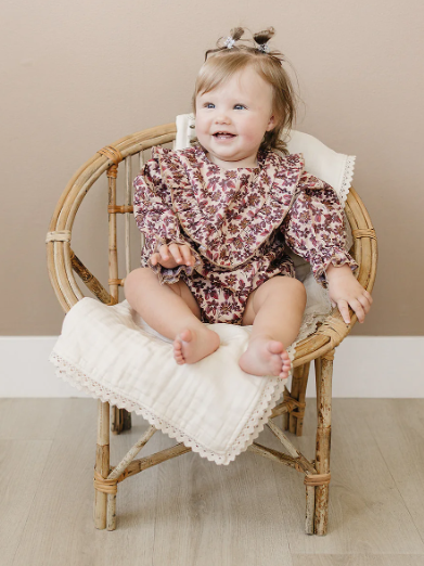 Antique Floral Bubble Romper