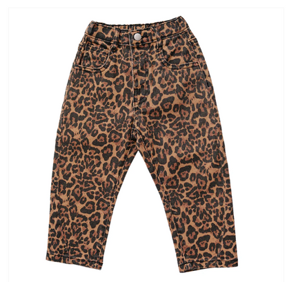 Cheetah Barrel Jeans