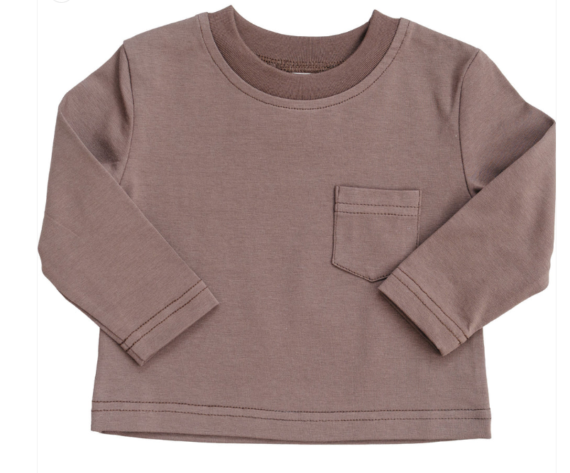 Brown Long Sleeve Tee