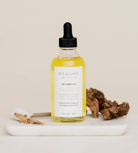 Palo Santo Body Oil – Warm Amber + Woods Nourishing Body Oil