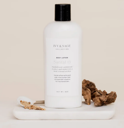 Palo Santo Goat Milk Lotion – Warm Amber + Woods (8oz)