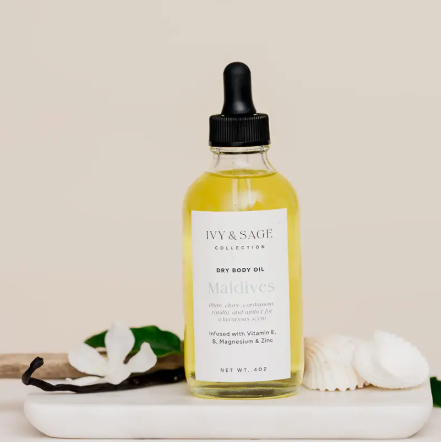 Maldives Body Oil – Plum, Vanilla + Amber Body Oil