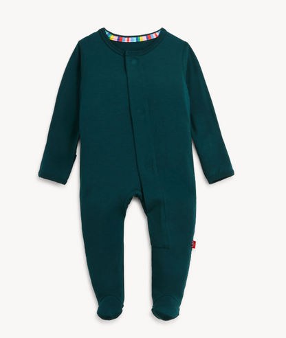 Green Solid Modal Footie