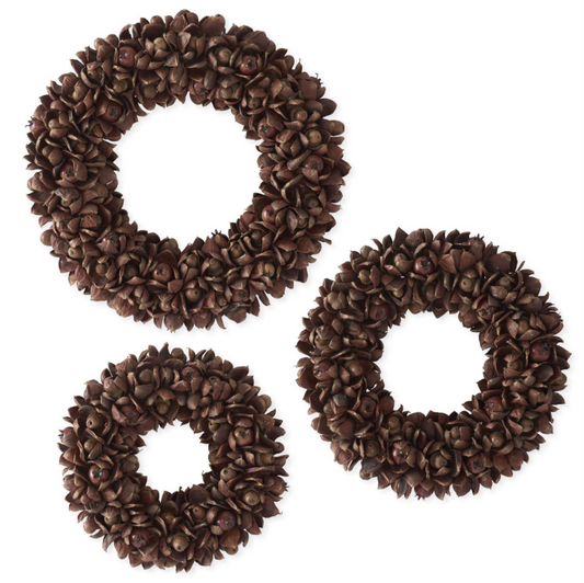 Pod Acorn & Rose Hip Wreath